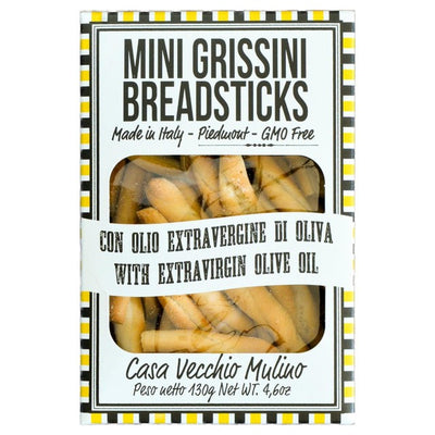 Vecchio Mulino Mini Grissini mit Olivenöl Brotsticks 130g