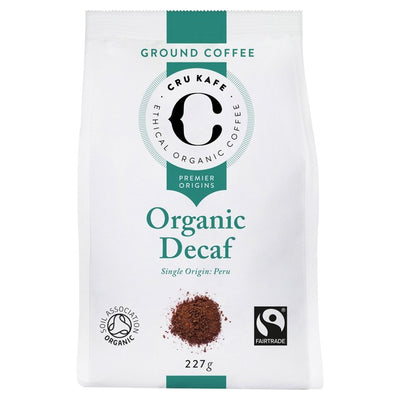 M&S Cru Kafe Organic Fairtrade Decaf Peruvian Ground Coffee 227g- Buy online at McGrocer