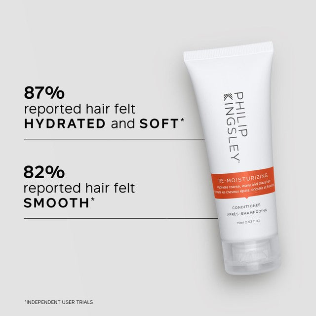 Philip Kingsley Re-Moisturizing Hair Conditioner 75ml, imported from the UK