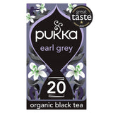 Pukka Herbs Earl Grey tea bags 20 pack, imported from the UK