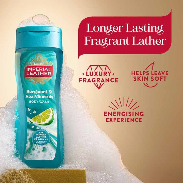 Imperial Leather Bergamot & Sea Salt shower gel - British product