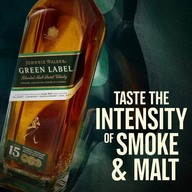 Johnnie Walker Green Label blended Scotch whisky 70cl, UK version