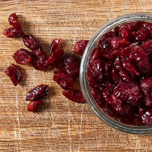 Ocado dried cranberries 200g, imported from the UK
