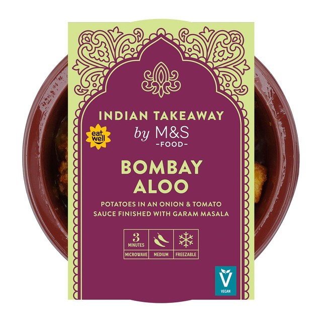 M&S Bombay Aloo side dish 250g, imported from the UK