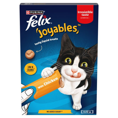 M&S Felix Joyables Chicken Liquid Cat Treats 4 x 10g- Buy online at McGrocer