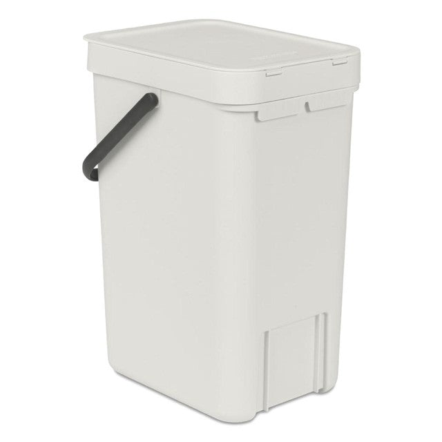 Brabantia Sort & Go waste bin light grey 12L - British product