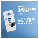 Nivea deodorant stick Black & White 50ml, imported from the UK