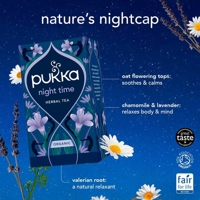 Pukka organic sleep tea chamomile berries 8 tea bags (British brand)