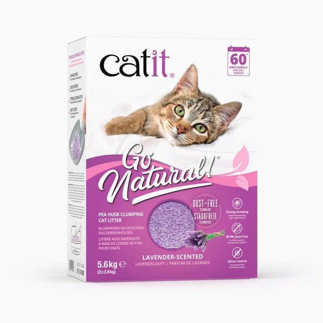Catit pea husk litter lavender 5.6kg - British product