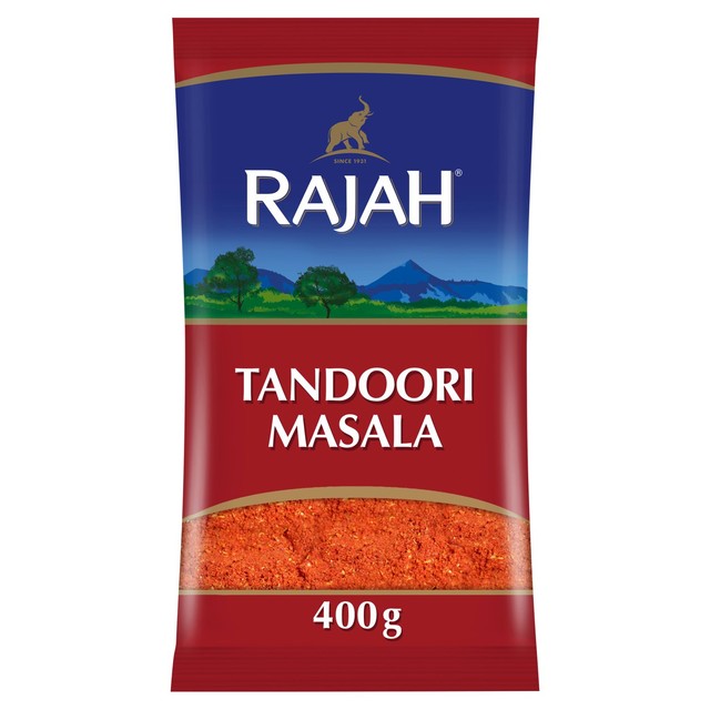 Rajah Natural Ground Tandoori Masala powder 400g, imported from the UK
