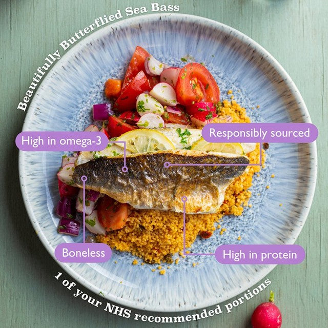 Fish Said Fred sea bass with lemon parsley 255g - British product