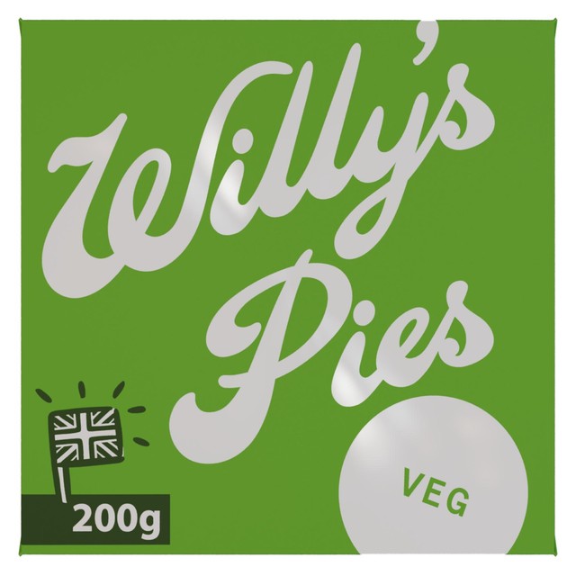 Willy's Pies roast cauliflower, leek & cheddar pie 200g (British brand)