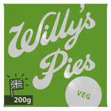 Willy's Pies roast cauliflower, leek & cheddar pie 200g (British brand)