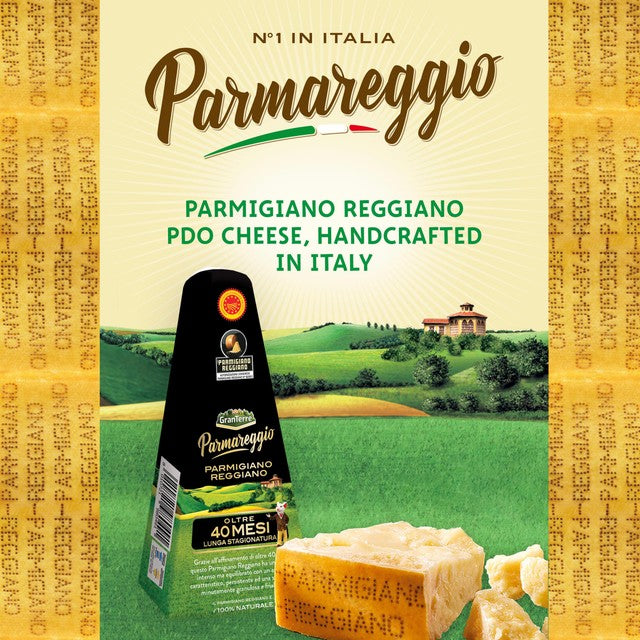 Parmareggio aged Parmigiano Reggiano 40 Month 200g, imported from the UK