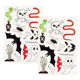 Rex London Halloween temporary tattoos 2 sheets 11x16cm, imported from the UK