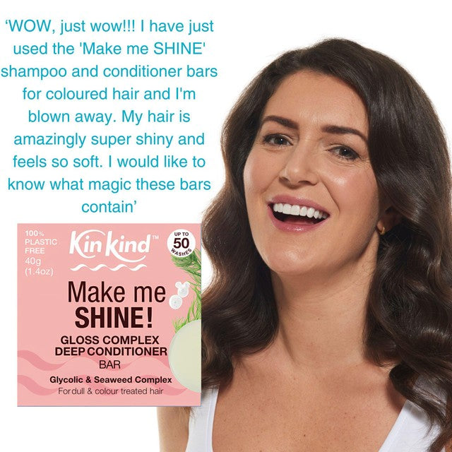 KinKind Make Me Shine solid conditioner bar 40g, UK version
