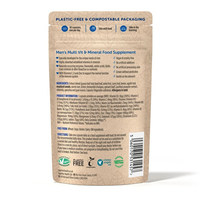 Together Health men's multivitamin supplement, imported from the UK