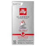 Illy Lungo coffee capsules 10 pack, UK version