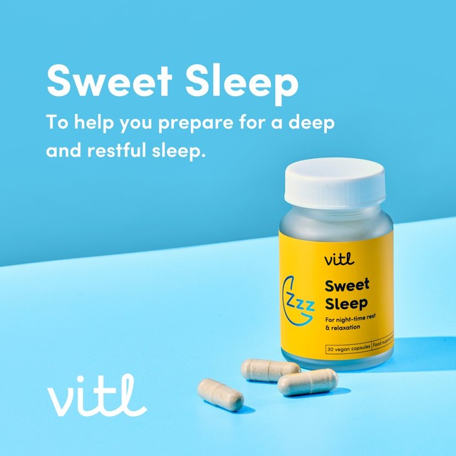 VITL Sweet Sleep supplement 30 capsules (British brand)