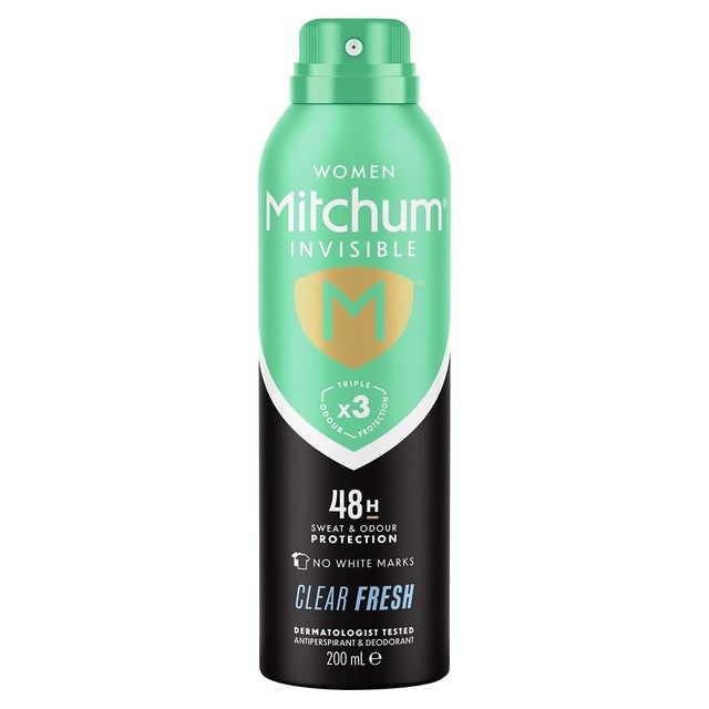 Mitchum Women Invisible Clear Fresh Anti-Perspirant Deodorant 200ml, imported from the UK