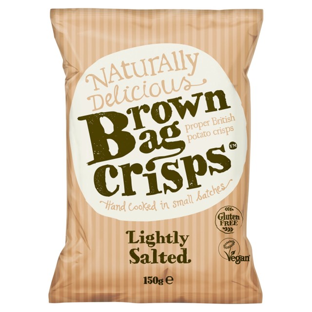 Brown Bag Lightly Salted crisps 150g - British product