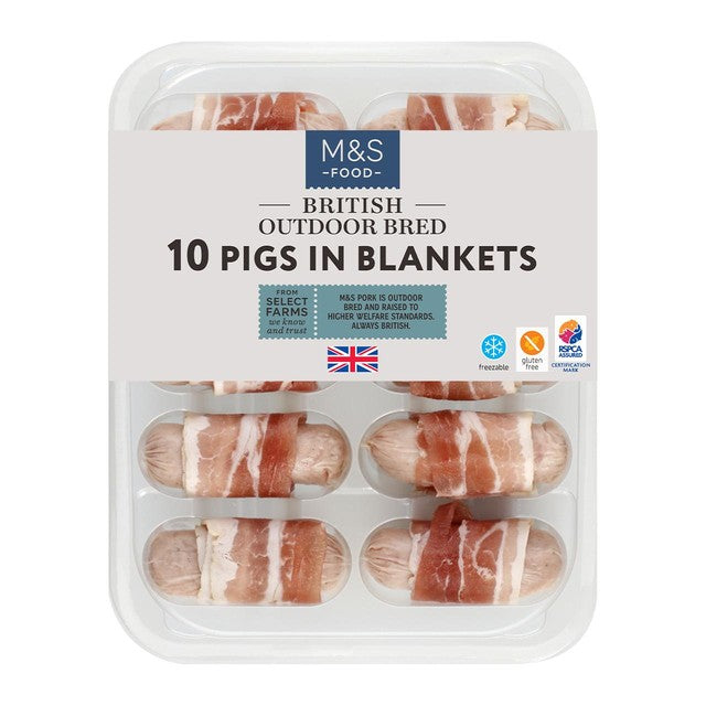 M&S British Outdoor Bred pigs in blankets 240g - British product