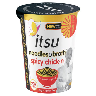 M&S Itsu Spicy Chickn Instant Nudler Buljong Pot 64g- Kjøp online hos McGrocer