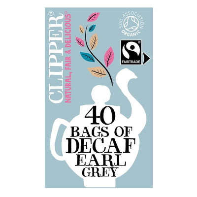 Clipper Bio & Fairtrade entkoffeinierter Earl Grey Teebeutel 40 Stück