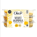 ChicP Velvet hummus snack pack with corn chips 153g - British product