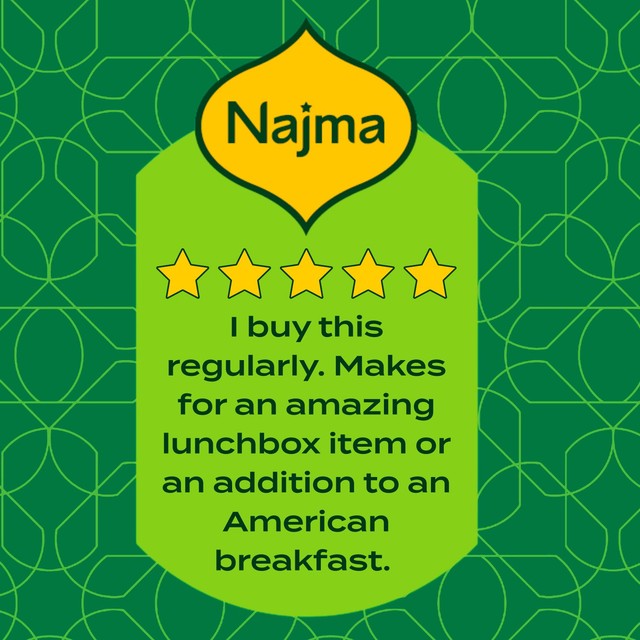 Najma smoked and cooked mini chicken sausages 400g, imported from the UK