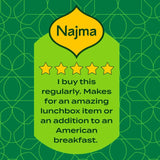 Najma smoked and cooked mini chicken sausages 400g, imported from the UK