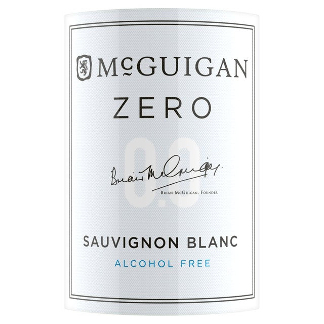 McGuigan alcohol-free wine Sauvignon Blanc 75cl, imported from the UK