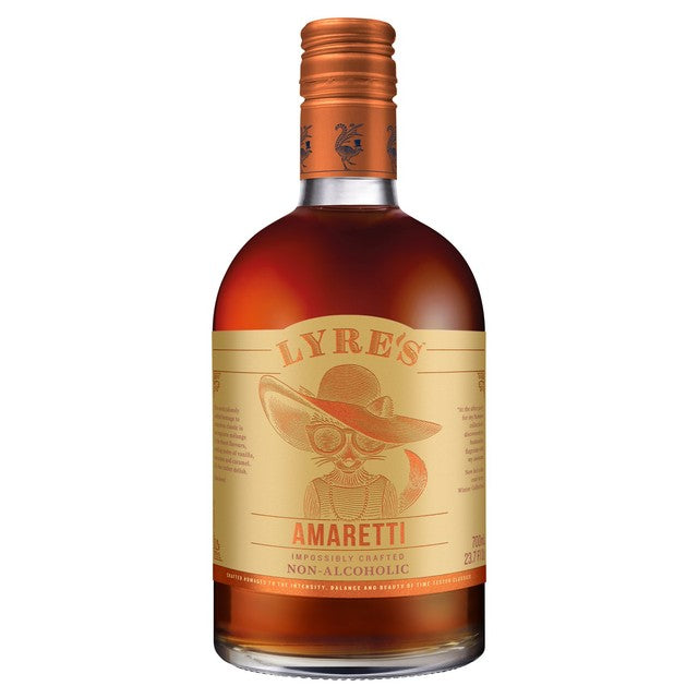 Lyre's Alcohol Free Amaretti non-alcoholic liqueur 70cl, UK version