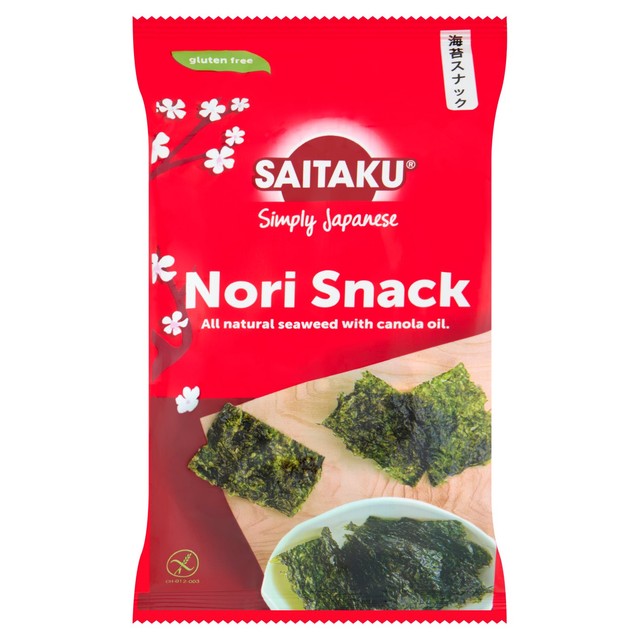 Saitaku Nori seaweed snack pack (British brand)