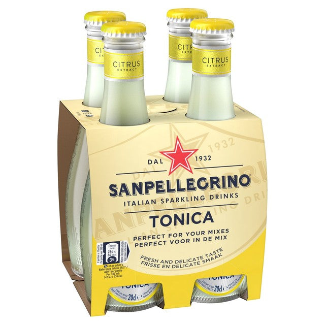 San Pellegrino citrus tonic water 4 x 200ml (British brand)