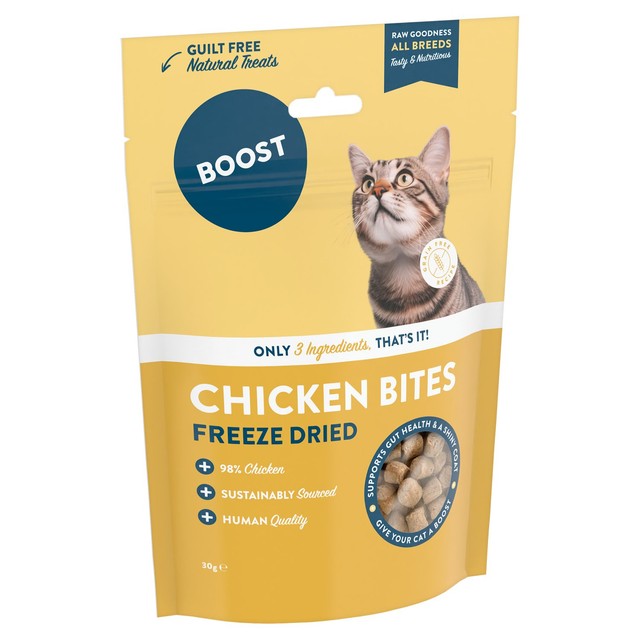 Boost Pet freeze dried chicken cat treats 30g - British product