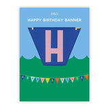 M&S Happy Birthday bunting banner 3m, imported from the UK
