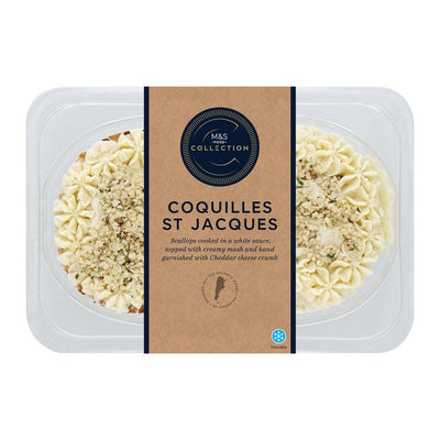 M&S Collection 2 Coquilles St Jacques Meeresfrüchte-Vorspeise 300g