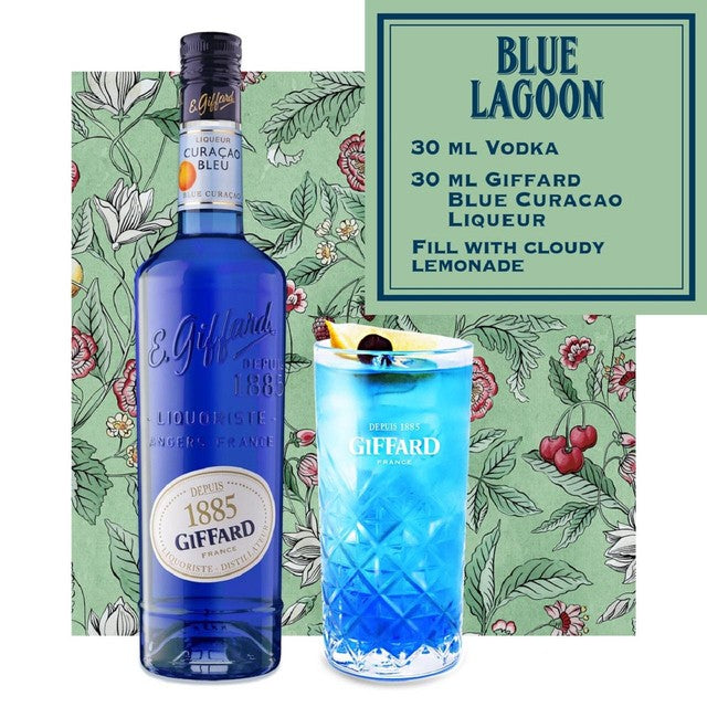 Giffard Blue Curacao Liqueur 70cl, UK version