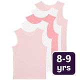 M&S girls vests Pink Mix 8-9 years, imported from the UK