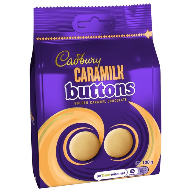 Cadbury Caramilk white chocolate buttons 100g - British product