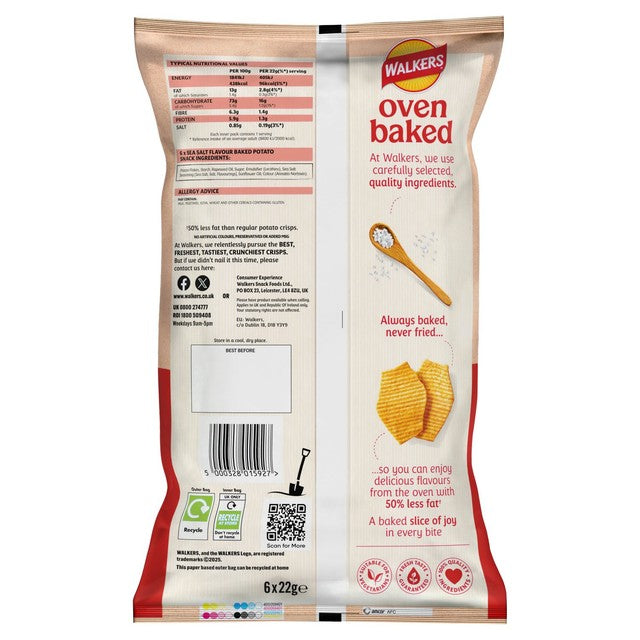 Walkers Baked potato crisps sea salt multipack (British brand)