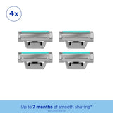 Harry's Plus razor blade cartridges 4s (British brand)