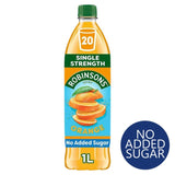 Robinsons Orange No Added Sugar Squash 1L, imported from the UK