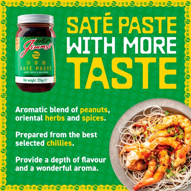 Jimmy's satay sauce 226g, UK version