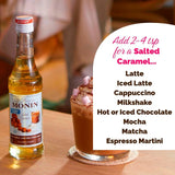 Monin Salted Caramel No Added Sugar syrup 250ml, imported from the UK