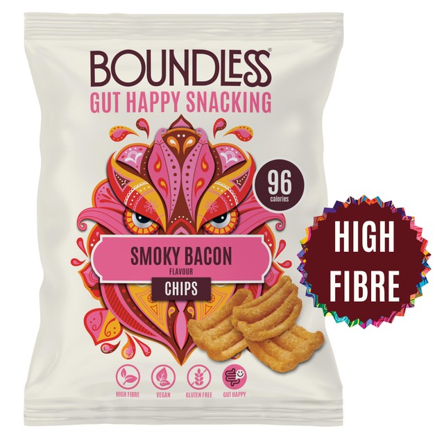 Boundless Smoky Bacon Chips 24 x 23g - British product