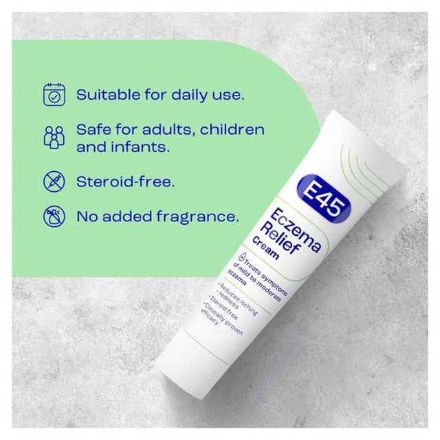E45 Eczema Relief Cream Repair Skin Barrier 60ml - British product