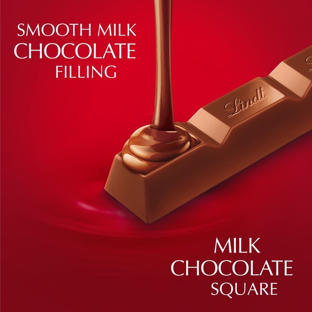 Lindt Lindor milk chocolate bar 38g, UK version