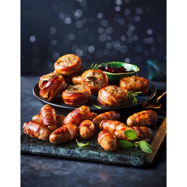 M&S pigs in blankets frozen 288g, imported from the UK